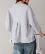 オープンカラーハーフスリーブシャツ