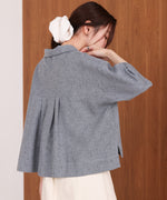 オープンカラーハーフスリーブシャツ