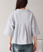 オープンカラーハーフスリーブシャツ