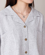 オープンカラーハーフスリーブシャツ