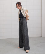 リネンライクウエストギャザーパンツ