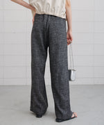 リネンライクウエストギャザーパンツ