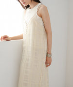 シアーチェックキャミワンピース