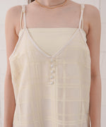 シアーチェックキャミワンピース