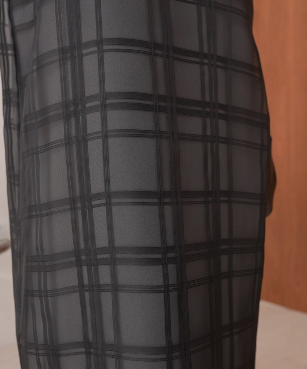 シアーチェックキャミワンピース