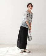 ニュアンスプリントシアーカットソー