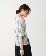 ニュアンスプリントシアーカットソー