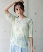 ニュアンスプリントシアーカットソー