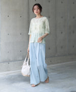 ニュアンスプリントシアーカットソー