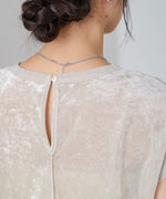 【新色追加】シアーベロアフレンチスリーブカットソー