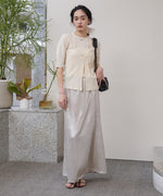 フェイクレイヤードカーディガントップス