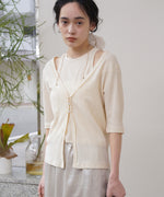 フェイクレイヤードカーディガントップス