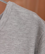 ラメカットソーハーフスリーブスリットワンピース