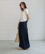 配色パイピングシャギーカットトップス