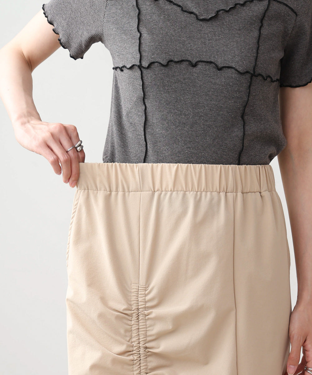 アシメドロストスリットタイトスカート