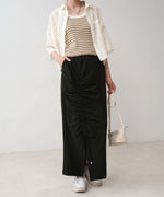 アシメドロストスリットタイトスカート