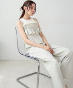 【S・Mサイズ展開】ギャザーオールインワン