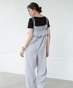 【S・Mサイズ展開】ギャザーオールインワン