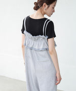 【S・Mサイズ展開】ギャザーオールインワン