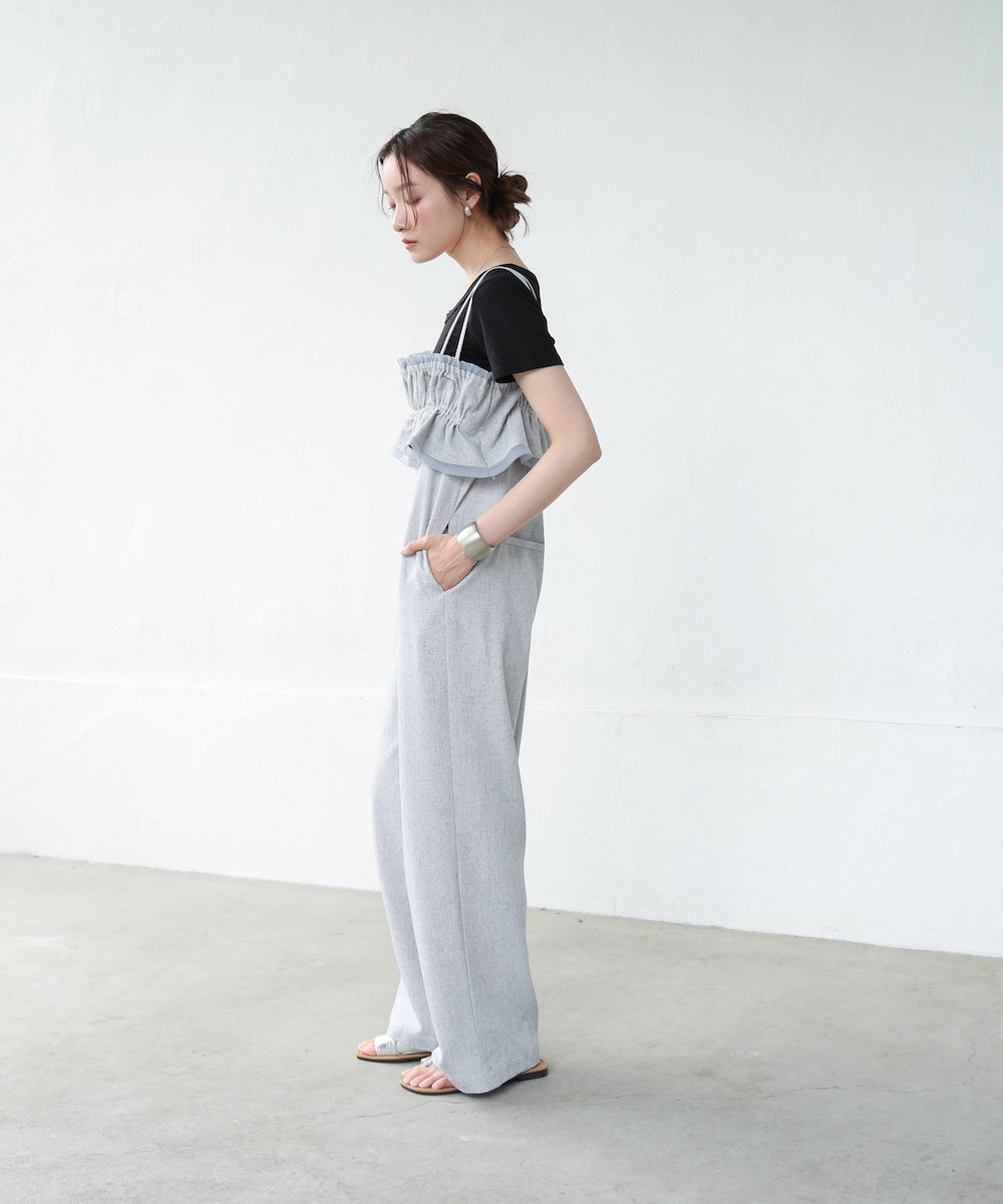 【S・Mサイズ展開】ギャザーオールインワン