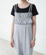 【S・Mサイズ展開】ギャザーオールインワン