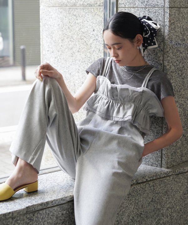 【S・Mサイズ展開】ギャザーオールインワン