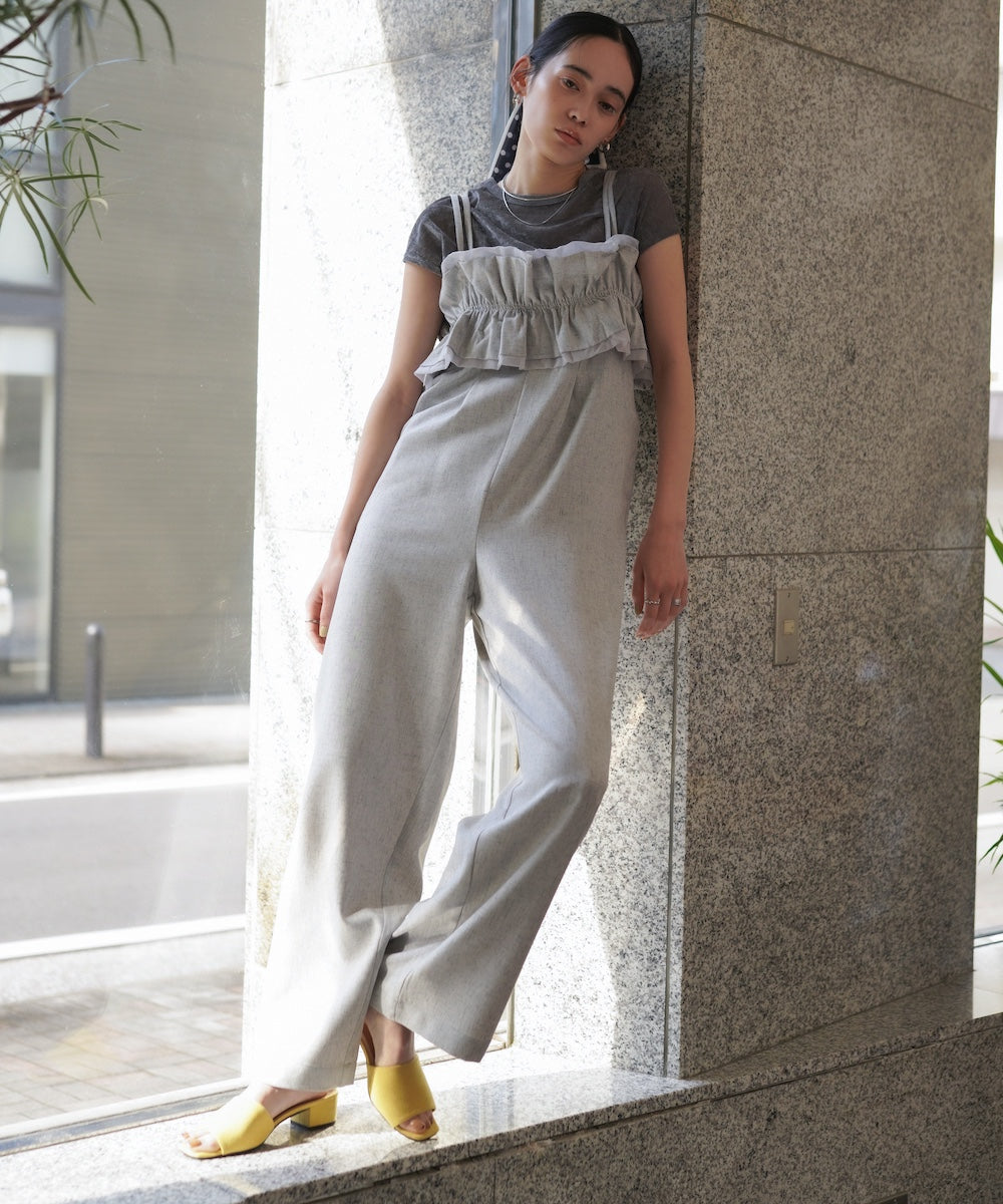 【S・Mサイズ展開】ギャザーオールインワン