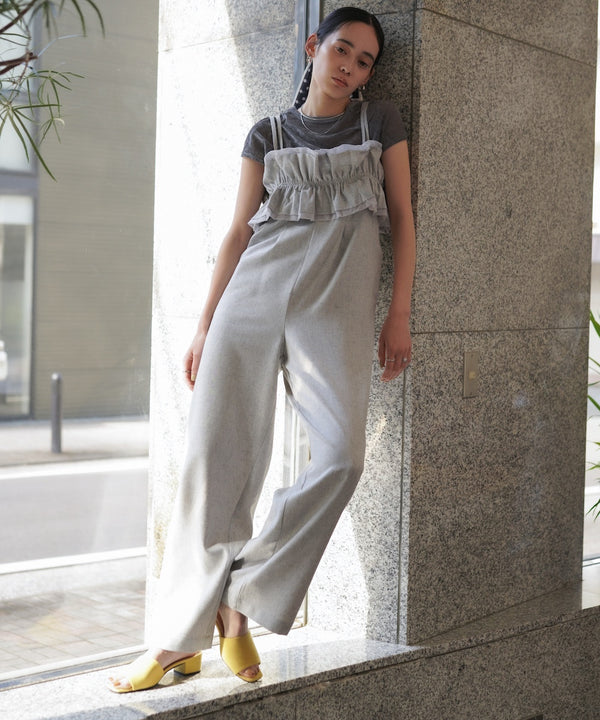 【S・Mサイズ展開】ギャザーオールインワン