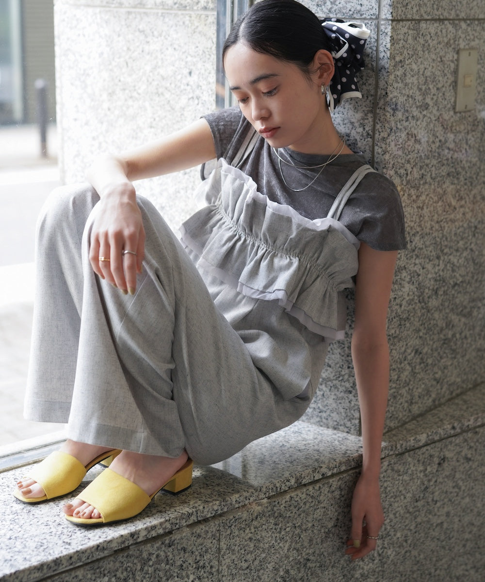 【S・Mサイズ展開】ギャザーオールインワン