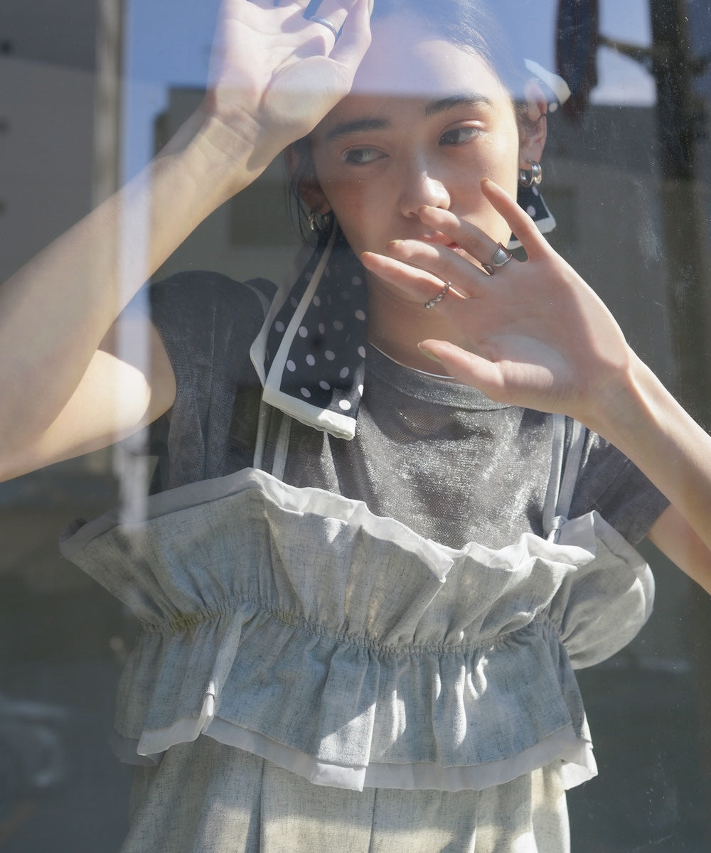 【S・Mサイズ展開】ギャザーオールインワン