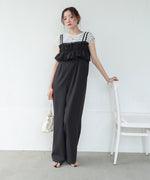 【S・Mサイズ展開】ギャザーオールインワン