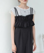 【S・Mサイズ展開】ギャザーオールインワン