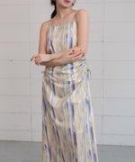 【S・Mサイズ展開】ウエストホールプリントワンピース