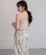 【S・Mサイズ展開】ウエストホールプリントワンピース