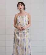 【S・Mサイズ展開】ウエストホールプリントワンピース