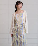 【S・Mサイズ展開】ウエストホールプリントワンピース