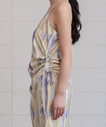 【S・Mサイズ展開】ウエストホールプリントワンピース