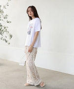 シアーレイヤードプリントＴシャツ