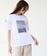 シアーレイヤードプリントＴシャツ