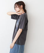 シアーレイヤードプリントＴシャツ