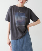 シアーレイヤードプリントＴシャツ