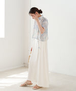 ニュアンスプリントドロストシアーシャツ