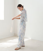 ニュアンスプリントドロストシアーシャツ