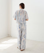 ニュアンスプリントドロストシアーシャツ