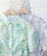 ニュアンスプリントドロストシアーシャツ