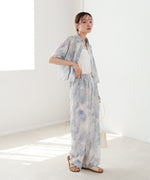 ニュアンスプリントドロストシアーシャツ