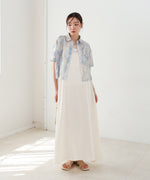 ニュアンスプリントドロストシアーシャツ