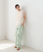 【S・Mサイズ展開】ニュアンスプリントストレートパンツ