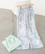 【S・Mサイズ展開】ニュアンスプリントストレートパンツ