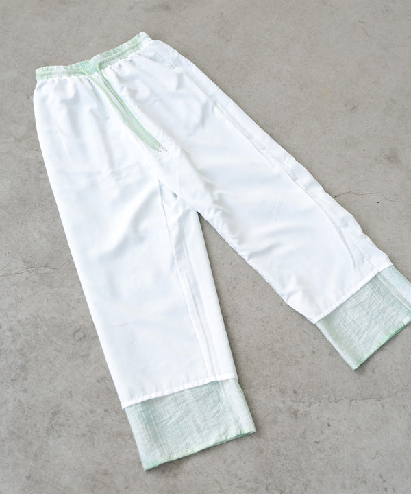 【S・Mサイズ展開】ニュアンスプリントストレートパンツ